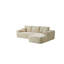 Canapé modulaire 104 po avec méridienne en L et poches latérales 104 po, conception modulaire moderne, avec poches latérales, canapé rembourré pour le salon / la chambre à coucher, aucun assemblage requis (tissu moelleux), beige, droite-1860403613-1860403602