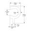 Rail de chaise en polystyrène blanc apprêté H 2 3/16 po x l 78 po x P 1 3/8 po-132725724