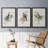 " Spring Song Blue Bird " 3 - Pieces Painting Print-400268476-400268479