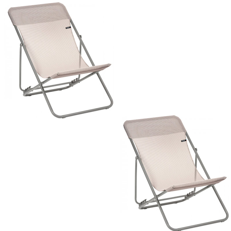 Chaise de plage pliante, Beige