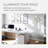 Floor Lamp With 5 Movable Shades & Adjustable Brightness – Perfect Lighting For Bedroom Decor, Beauty & Art Studio, Silver