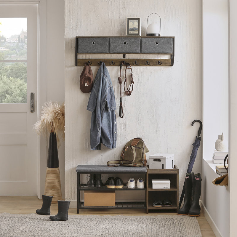 Ghazi Iron 7 - Hook Wall Mounted Coat Rack