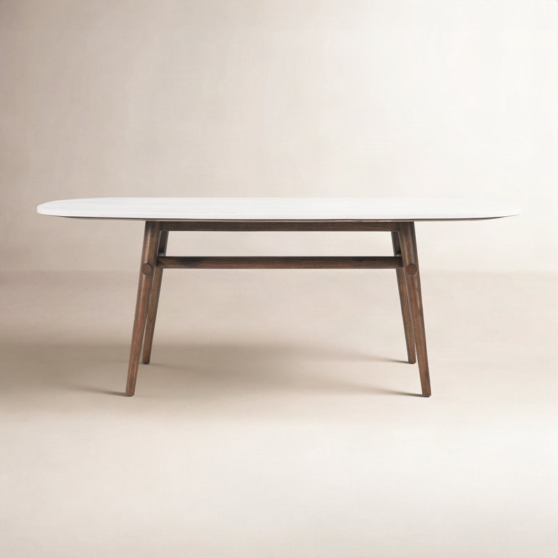 Table de salle à manger Madrid Quartz, Brown, 30" H x 70.87" L x 35.43" W
