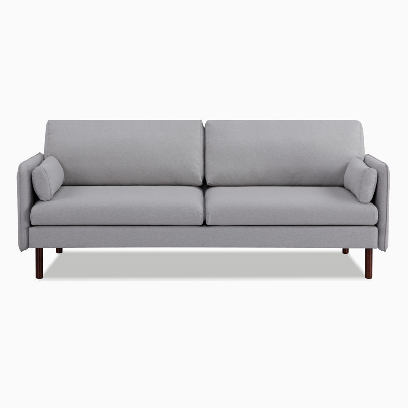 Canapé à accoudoirs carrés 82 po Reachel, Polyester gris