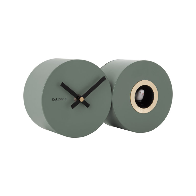 Metal Wall Clock, Jungle Green