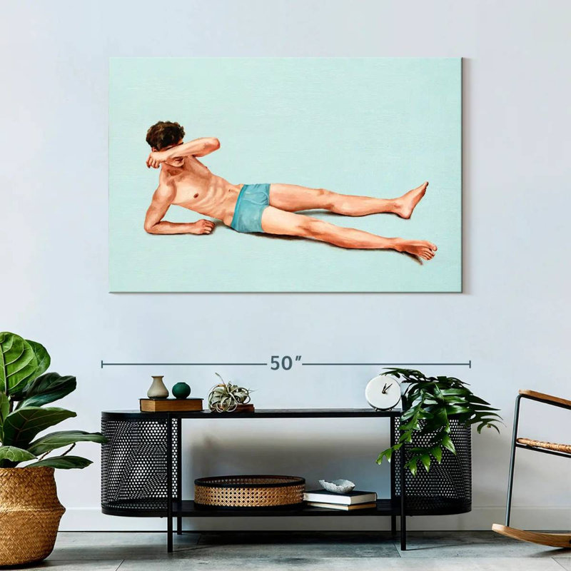 Blue Beach Boy, H 32 po x l 48 po