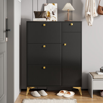 24 Pair Shoe Storage Cabinet