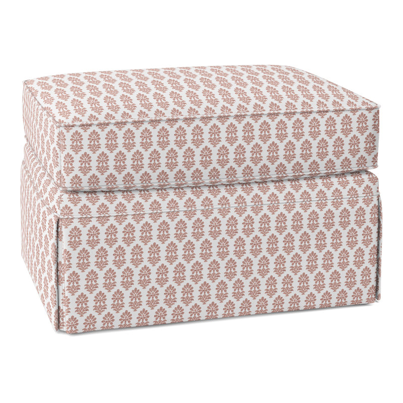 Savannah Ottoman, Perigold Francine Dusty Rose