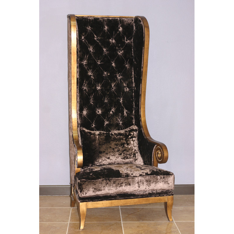Chaise longue en chenille capitonnée Deeana