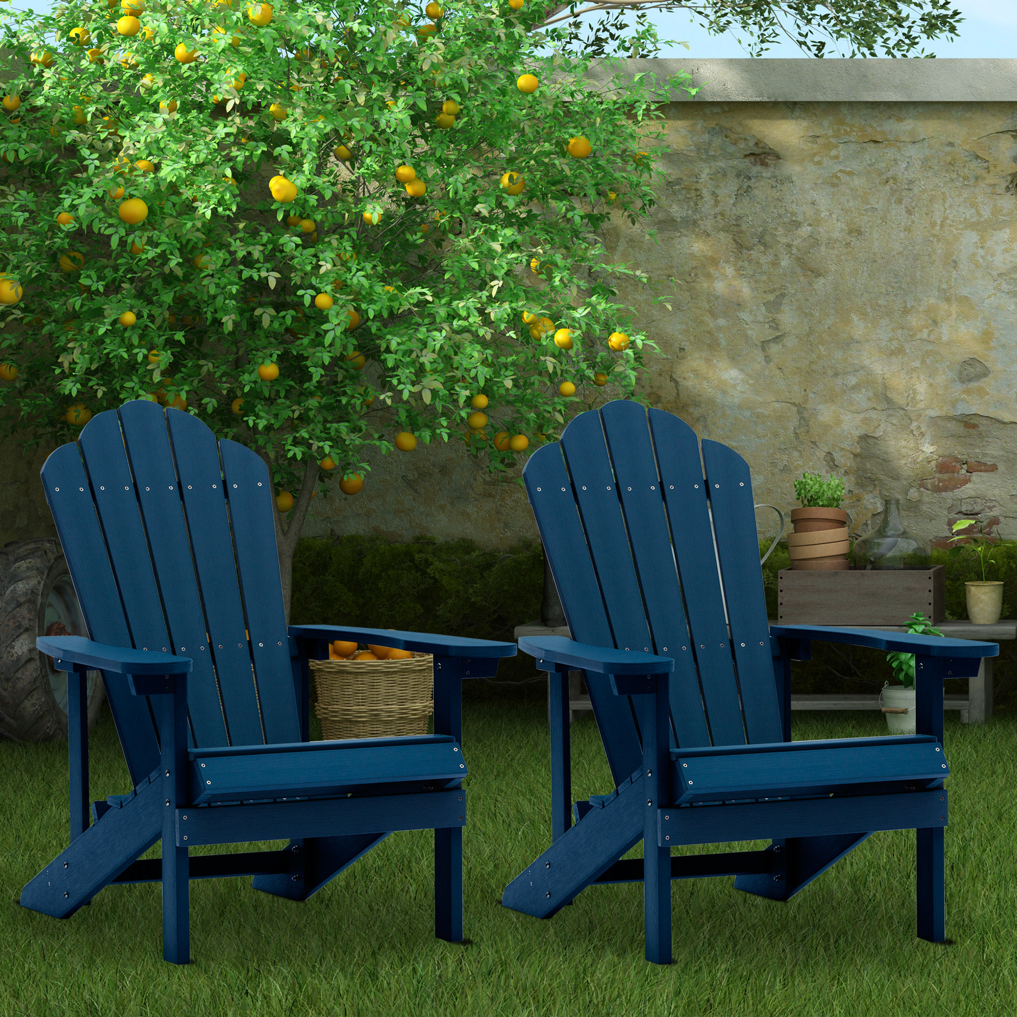 Rosecliff Heights Hachirou Adirondack Chair Weather Resistant for