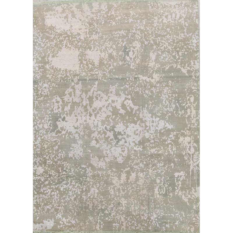 Kendale Abstract Area Rug in Olive/Beige