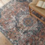 Tapis bleu foncé / brun / crème Forand-515455682