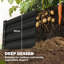 Lit de jardin surélevé galvanisé 8 x 4 x 1 pi, fond ouvert, noir-1786960972-1786960973