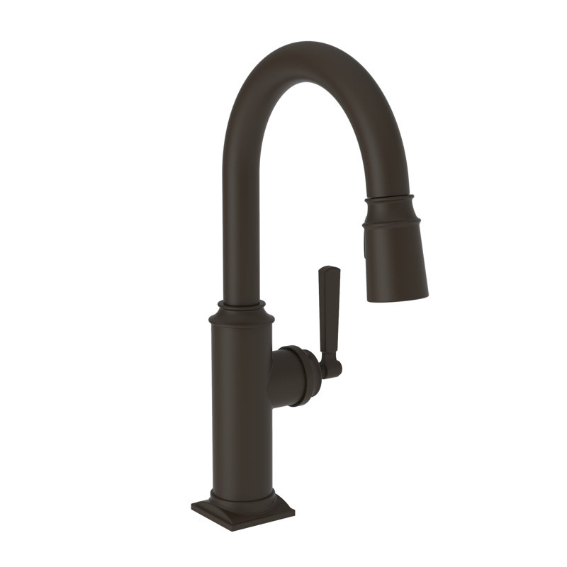 Adams Single Handle Pull Down Bar Faucet, Oil Rubbed Bronze