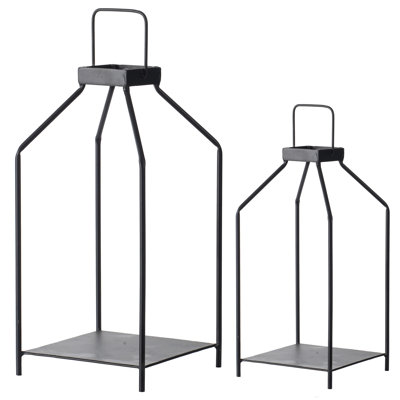 18'' H Iron Tabletop Lantern