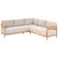 Garden Corner Sofa with Table 5 Seater SAMPIERI Left Hand Metal-1840703318