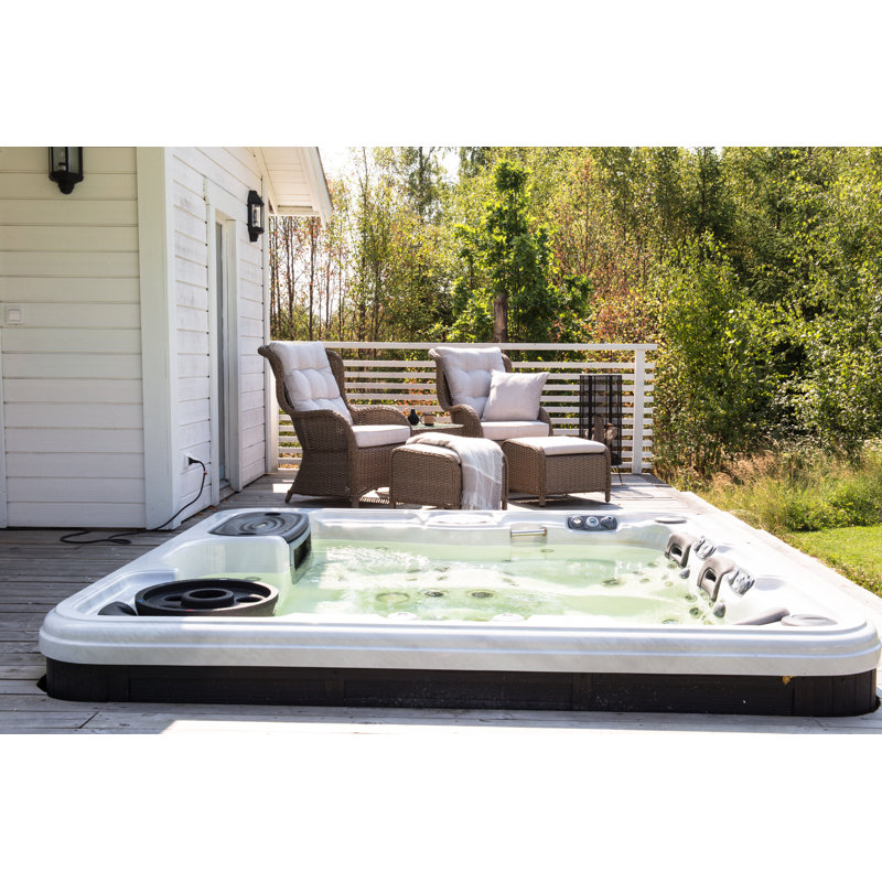Adhelin 100cm Long Single Chaise with Cushions, Nature