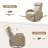 30.3'' Modern And Soft Manual Upholstered Swivel And Rocking Manual Recliner-759902646