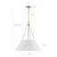 Lustre suspendu moderne en rotin 3 lumières tissé à la main-668674393