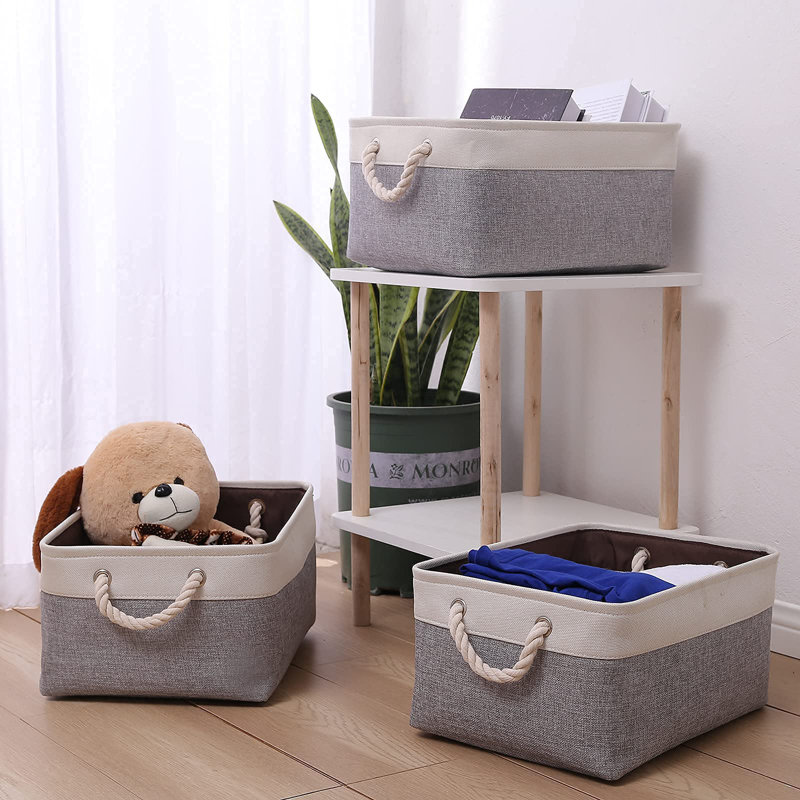 Longshore Tides Fabric Decorative Bin