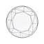 Gem Cut Onyx Bone China Salad/Dessert Plate