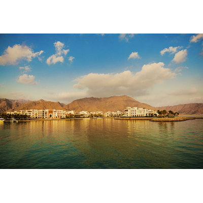 As Sifah Bay Oman - Wrapped Canvas Print