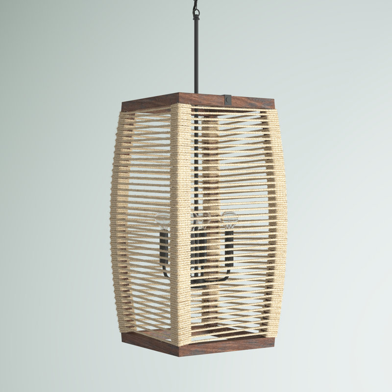 Luminaire suspendu géométrique à 4 lumières Jacob