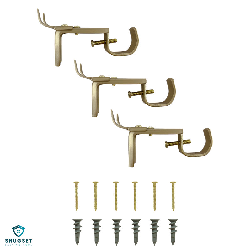 Easy-Install Universal Brackets, Brass