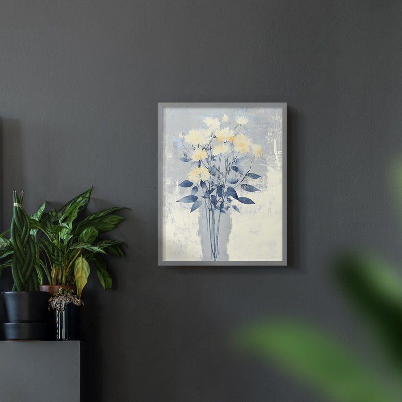 Série FLORAL DCL XXXVI - reproduction encadrée de qualité supérieure - prête à être accrochée - aucun clou requis
