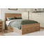 Structure de lit de rangement moderne en bois avec 6 tiroirs et support de plateforme à lattes pour une efficacité optimale de l'espace et la compatibilité du matelas.-625048553