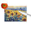 Sunflowers in Watercolor Glass Cutting Board Large