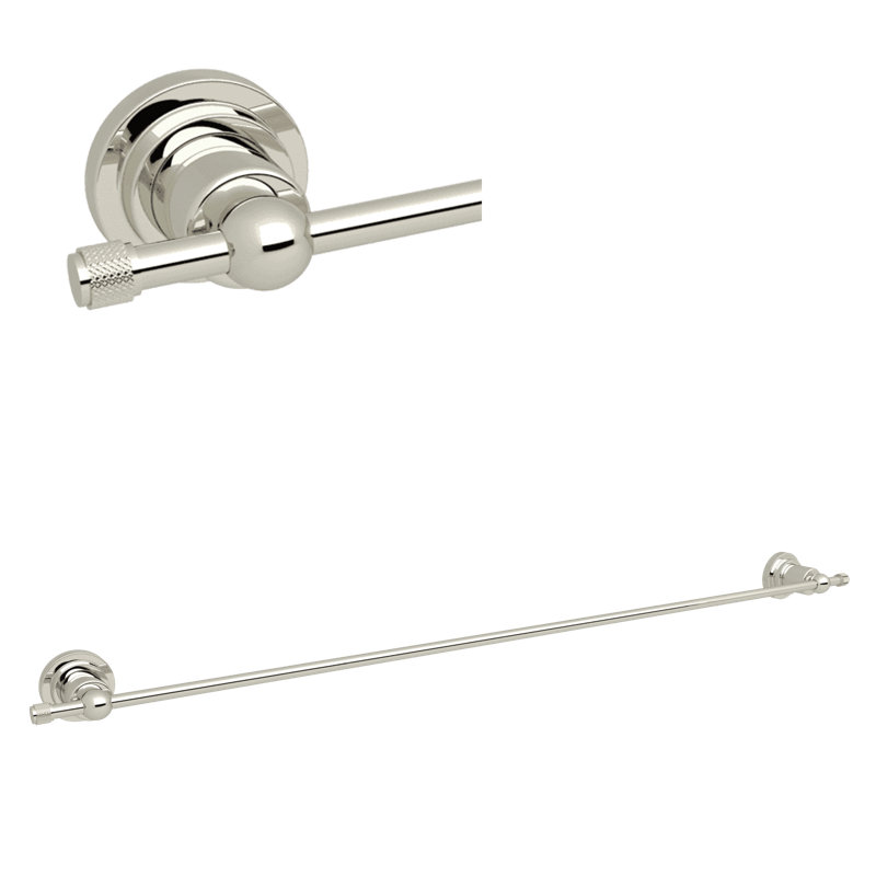 Campo 24" Towel Bar, Polished Nickel, 2.08" H x 20.08" L x 2.36" D