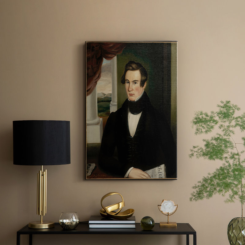 Portrait d'un homme - toile tendue par Martin Johnson Heade, 12 x 18