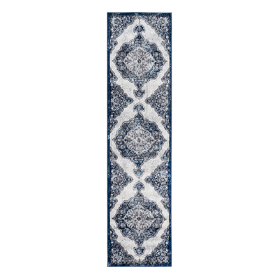 Honig Oriental Indoor Performance Navy Area Rug