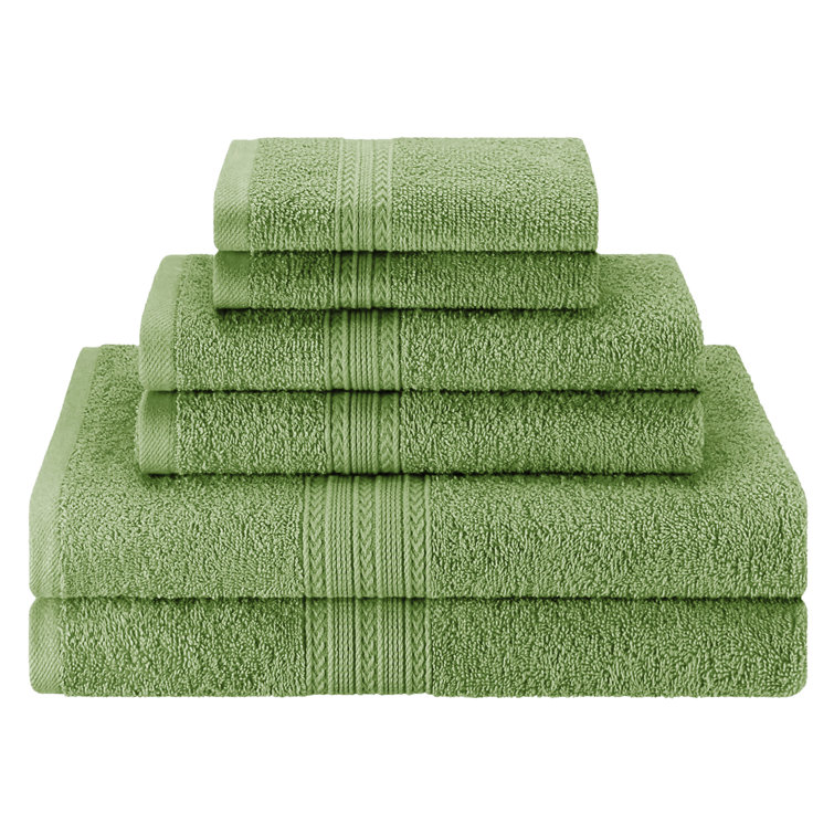 4 Piece Bath Towel Set, Super Plush, MADE IN GREEN by OEKO-TEX