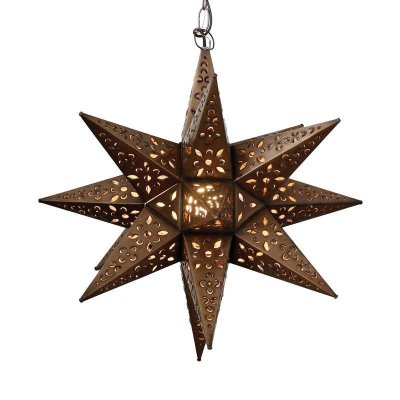 1 - Light Pendant, 20" H x 20" W x 20" D