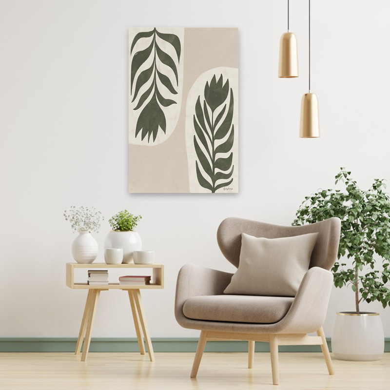 Simplicité florale bohémienne et scandinave II, H 36 po x l 24 po