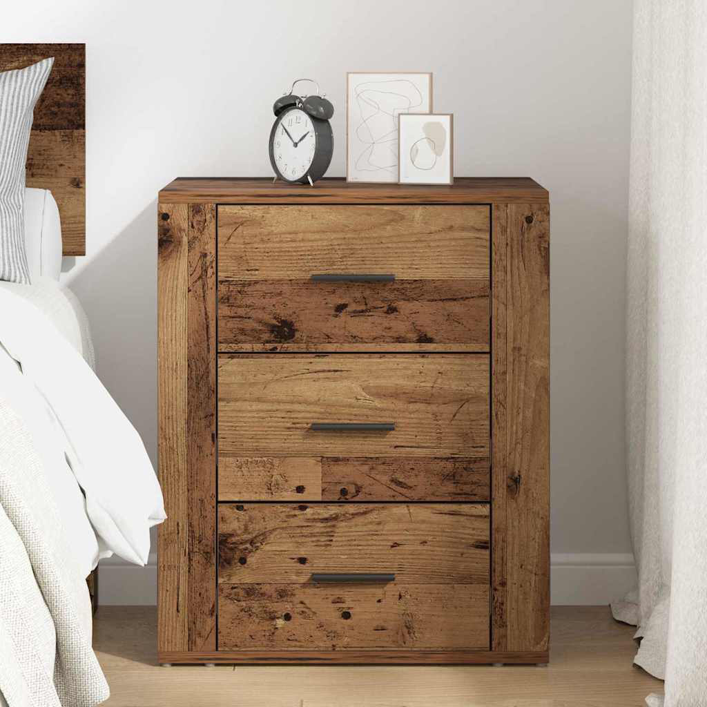 35cm W Manufactured Wood Bedside Table