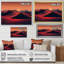 Orange, désert du Sahara, dunes de sable I - art mural désert-421838668-421838666
