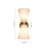 Modern 2 - Light Pleated Glass Shade Double Cone Sconce-12833367-12833360