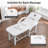 73.6" Professional Massage Table With Armrests Faux Leather Adjustable Bed Beauty Lash Facial Care Bed Tattoo Spa Bed-120675793