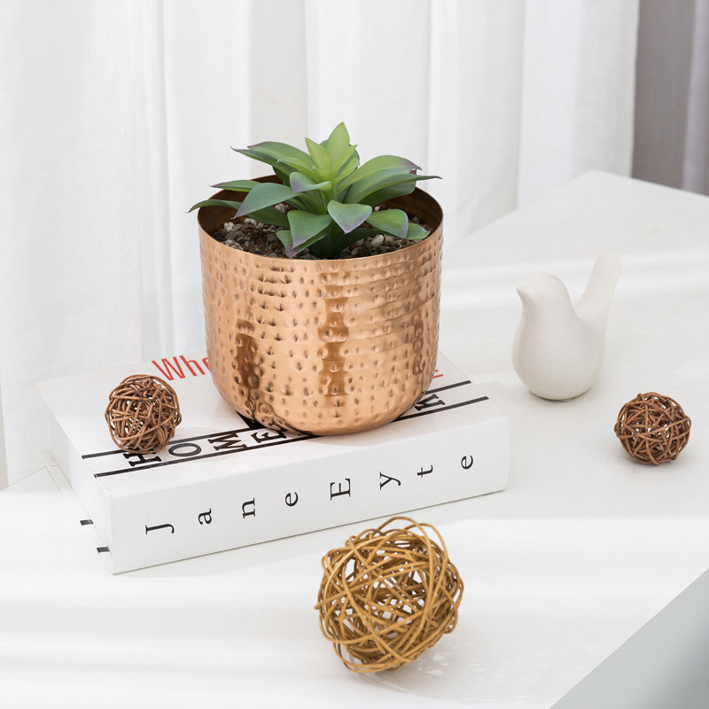 15.2 cm Hammered Style Succulent Planter Pot