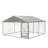 Dog Kennel Outside 10x10 FT  with Rotating Feeder Bowls