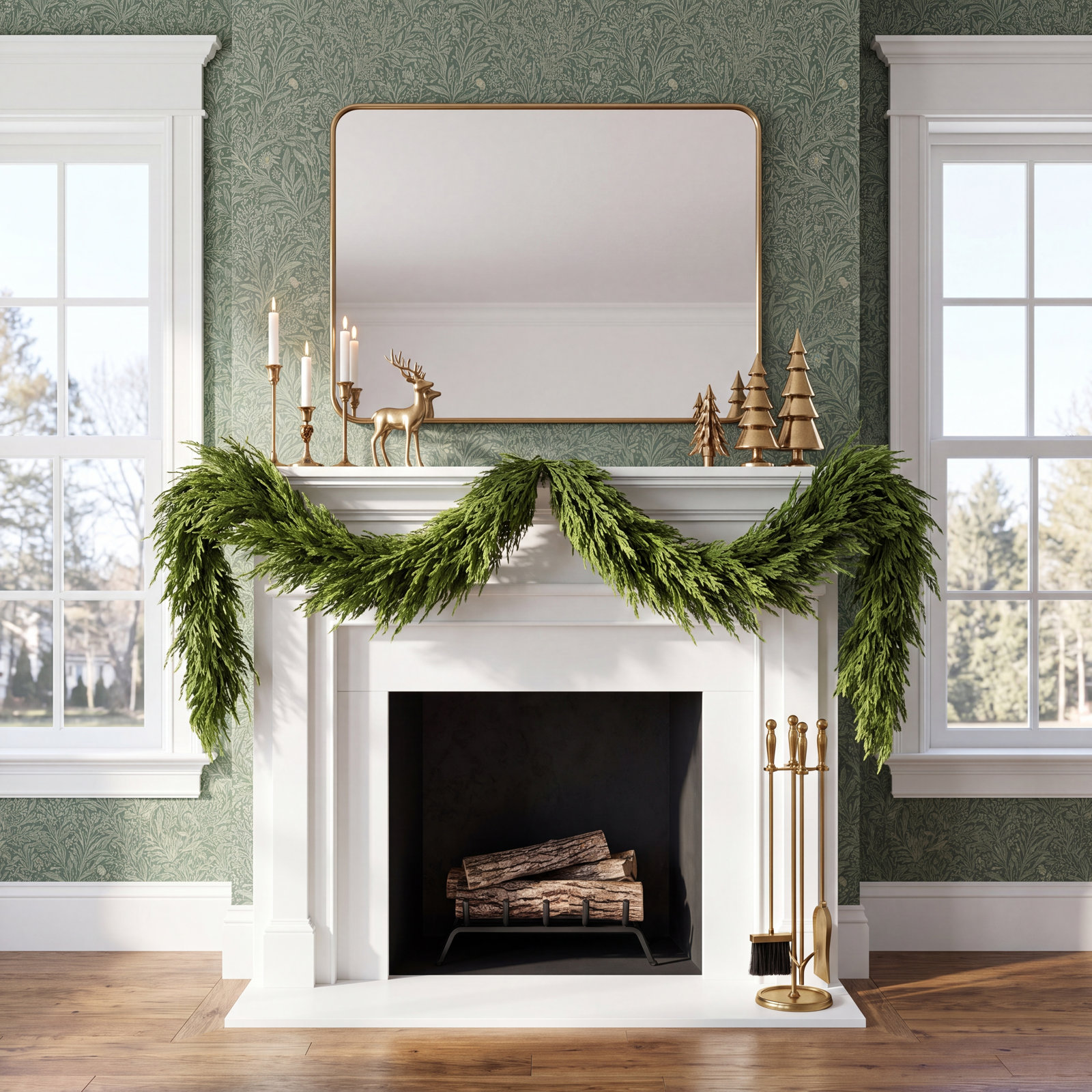 72" Norfolk Pine No Holiday Garland