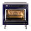 Cuisinière à induction 36 pouces avec 6 éléments à induction ILVE Nostalgie II Series (porte en verre)-1304245316
