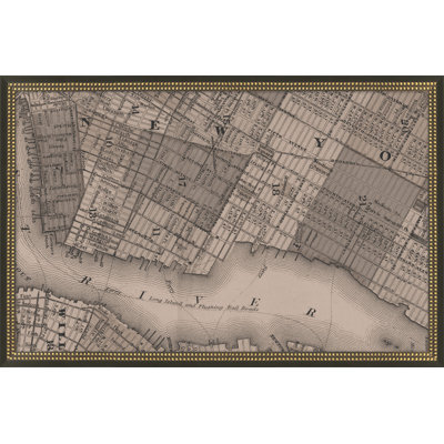 New York, grille rétro carte E