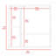 Armoire à pharmacie à miroir, avec quatre tablettes internes, double porte, rangement minimaliste pour la salle de bain-2141118706