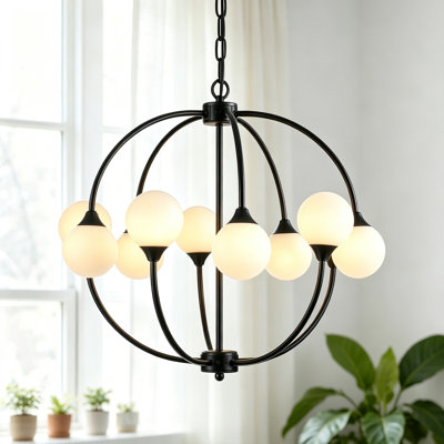 10 - Light Modern Glass Bubble Sputnik Sphere Chandelier For Kitchen Dining Living Room