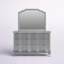 Commode double 6 tiroirs avec miroir Kastin