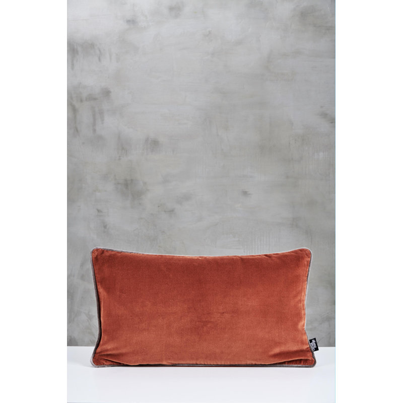 Daskia Rectangular Throw Cushion, Terracotta, 35 x 60cm